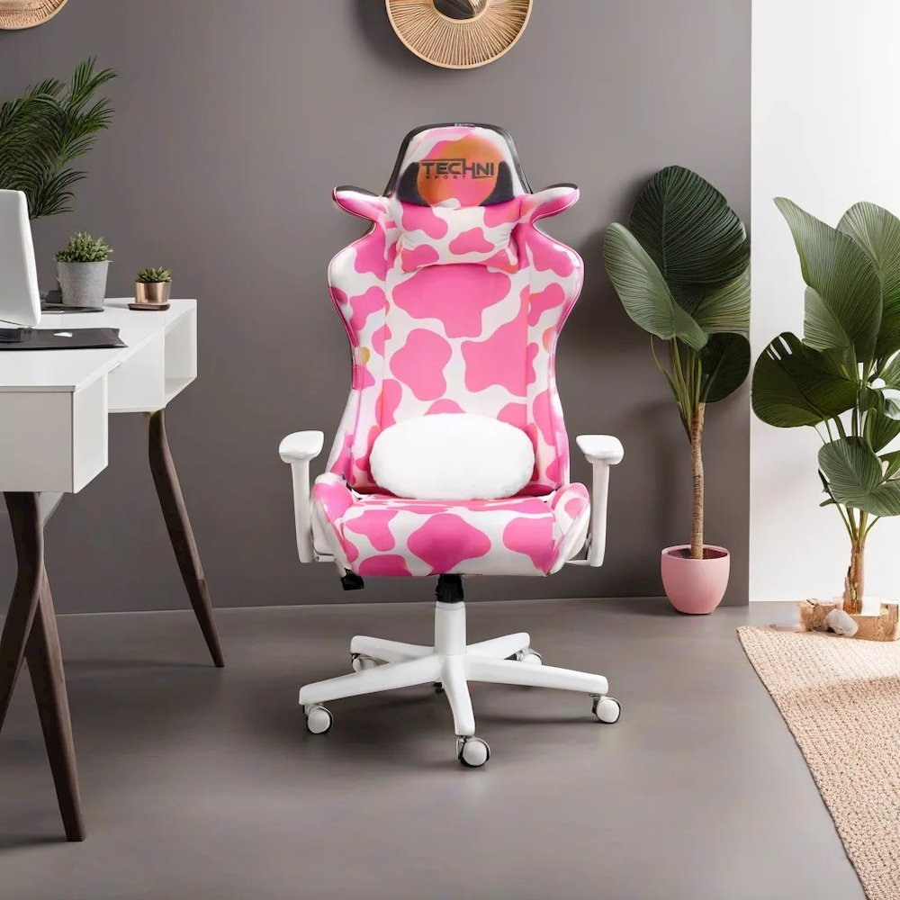 Pink Dream Cow Gaming Chair, Belen Kox. Picture 1