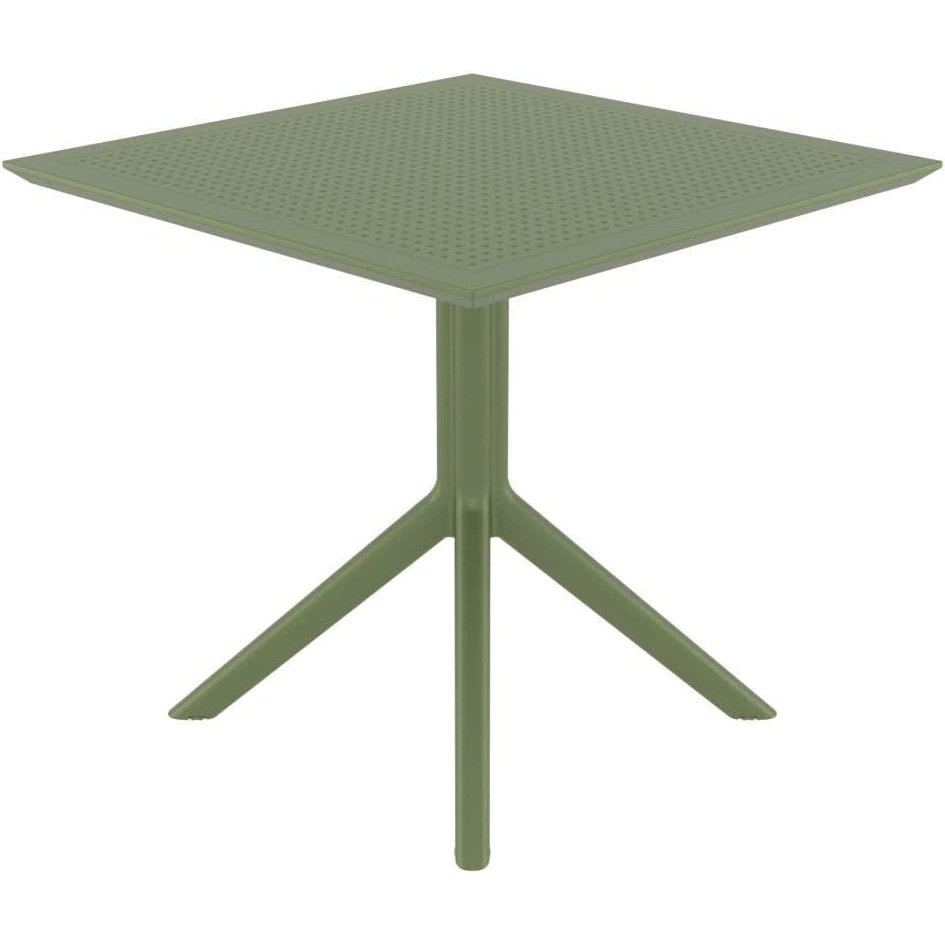 Sky Square Table 31 inch Olive Green. Picture 2