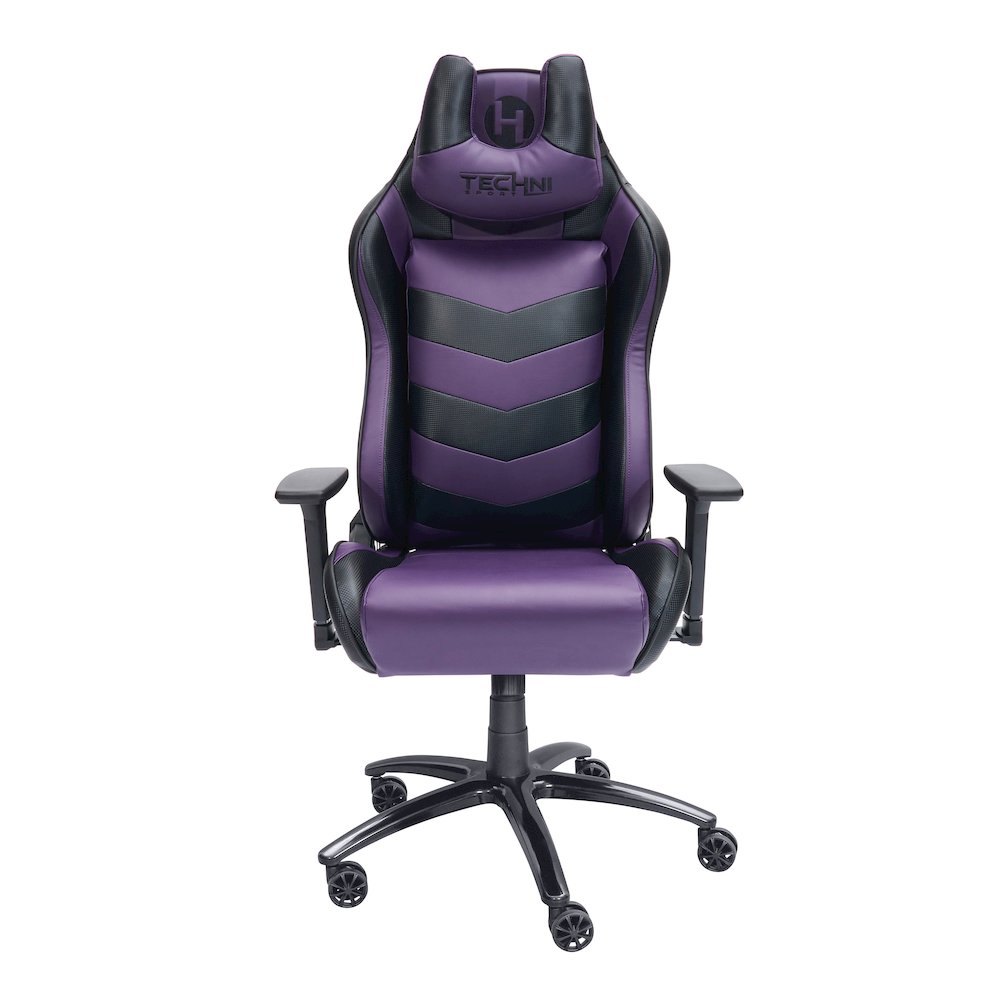 Techni Sport TS-61 Ergonomic High Back Racer Style Video Gaming Chair, Purple/Black. Picture 2