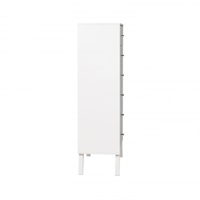 Milo MCM Tall 6-drawer Chest - White. Picture 3