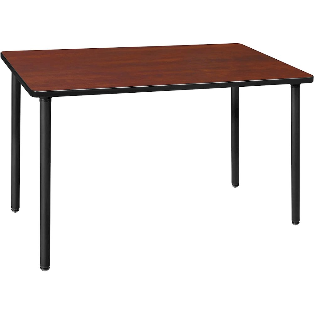 48" x 24" Kee Folding Training Table- Cherry/ Black. Picture 1