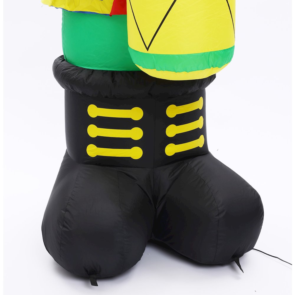 7Ft Nutcracker Dummer Inflatable with LED Lights. Picture 7