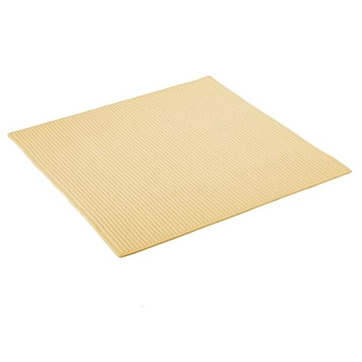 Simply Home Solid - Pale Banana 5' square. Picture 1