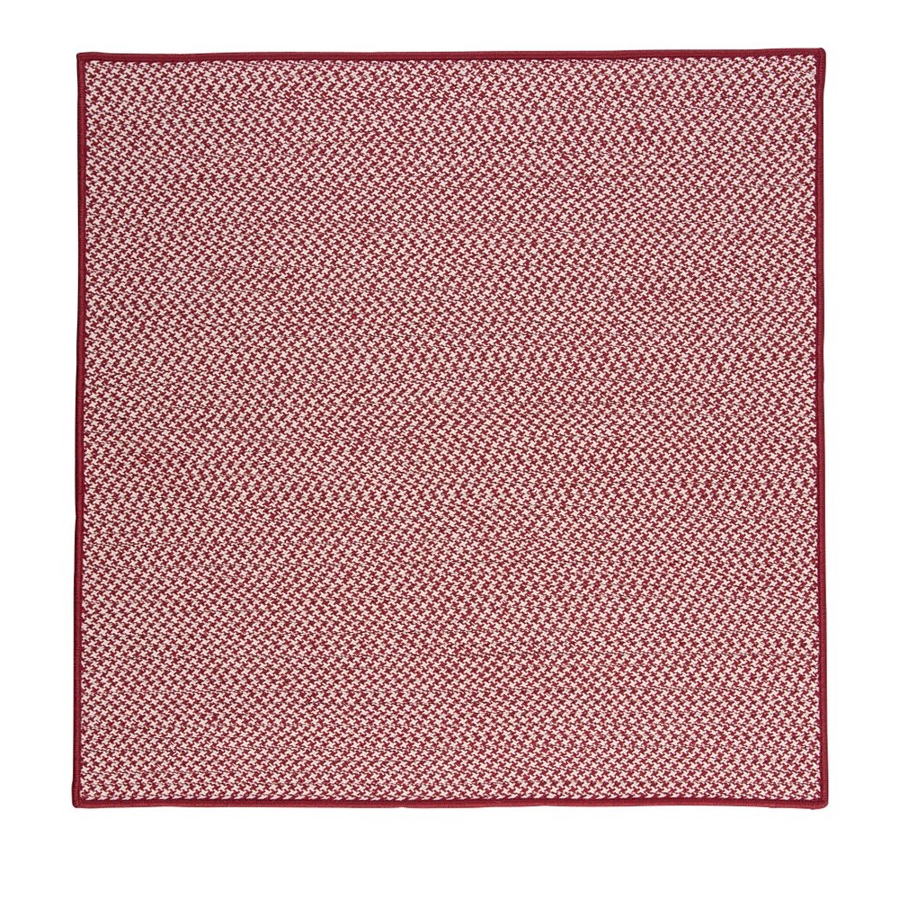 Outdoor Houndstooth Tweed - Sangria 10' square. Picture 1