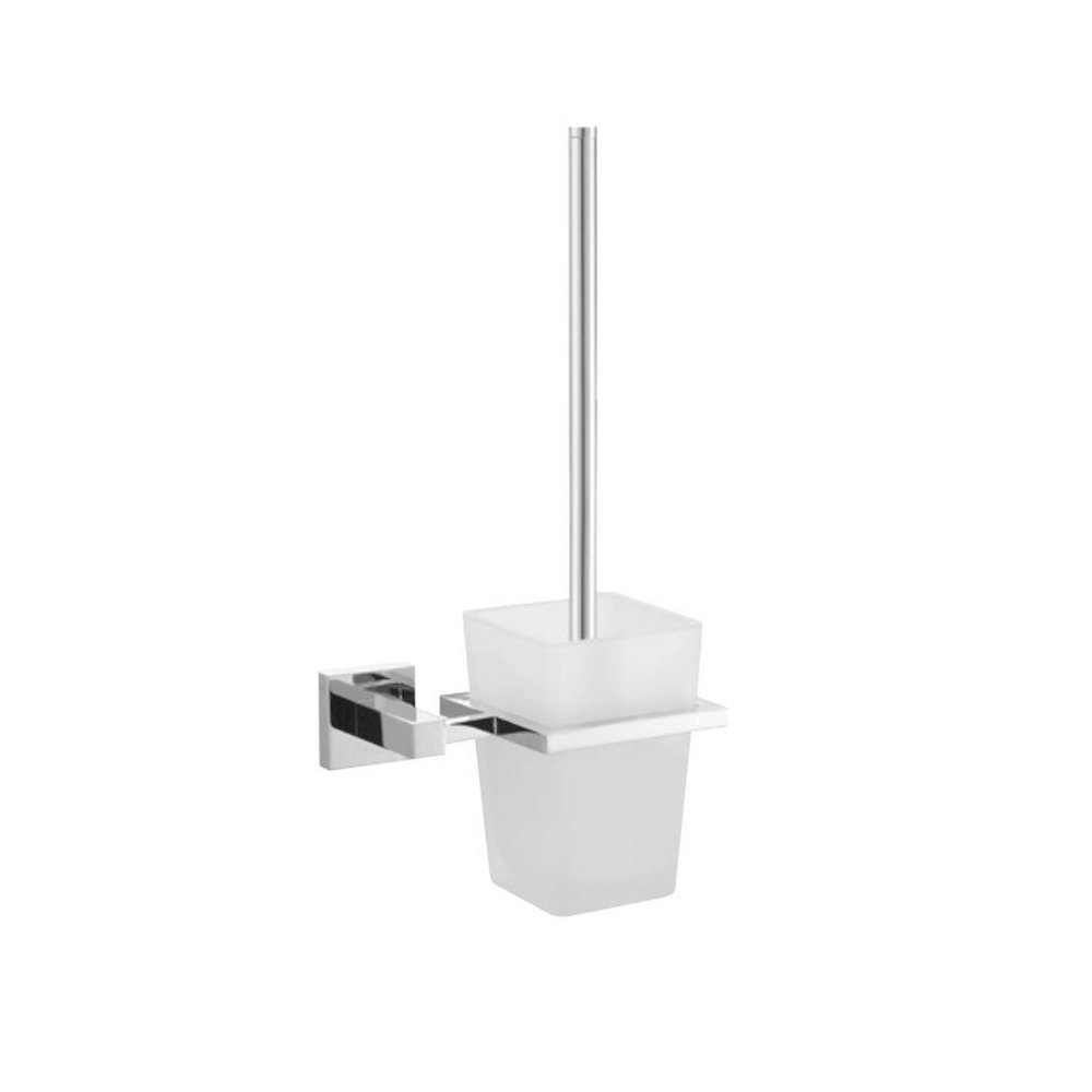 Aqua Piazza by KubeBath Frosted Glass Toilet Brush. Picture 1