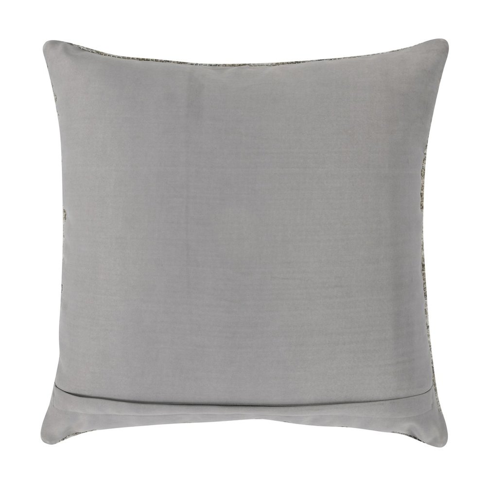 Nixie 22" Outdoor Throw Pillow in Gray by Kosas Home. Picture 3
