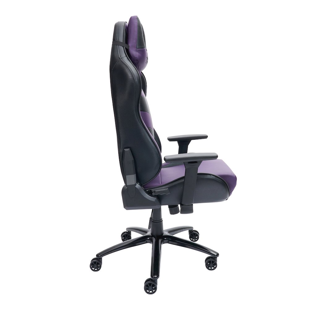 Techni Sport TS-61 Ergonomic High Back Racer Style Video Gaming Chair, Purple/Black. Picture 4