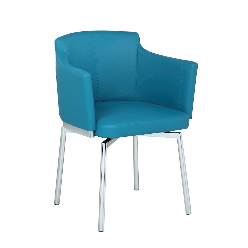 Modern Club Arm Chair with Memory Swivel. Picture 1