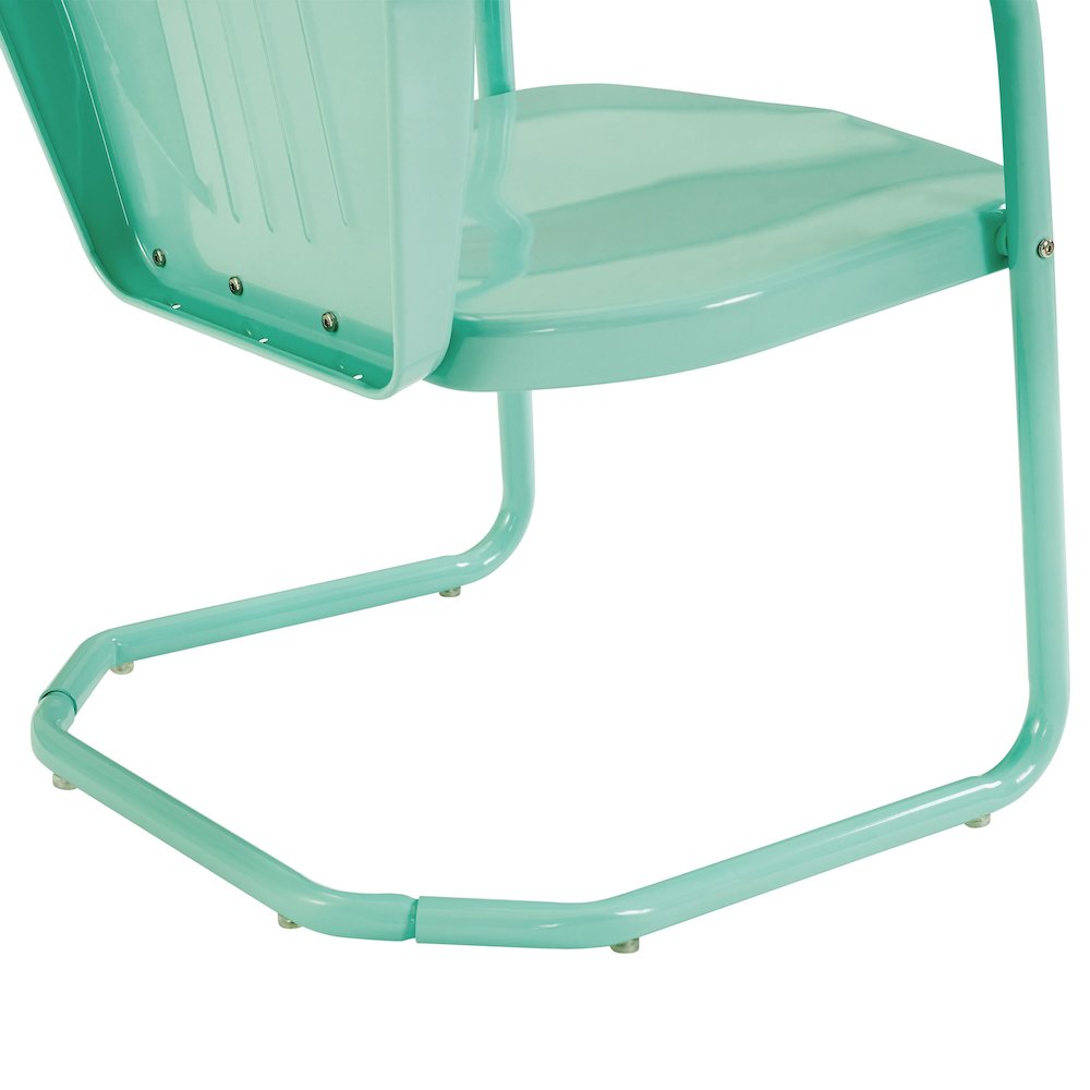 Griffith Outdoor Metal Armchair Aqua Gloss. Picture 8