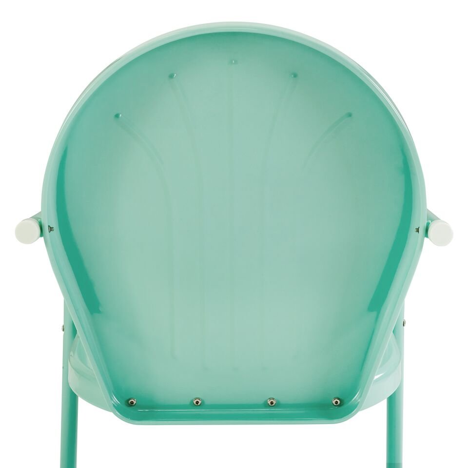 Griffith Outdoor Metal Armchair Aqua Gloss. Picture 6