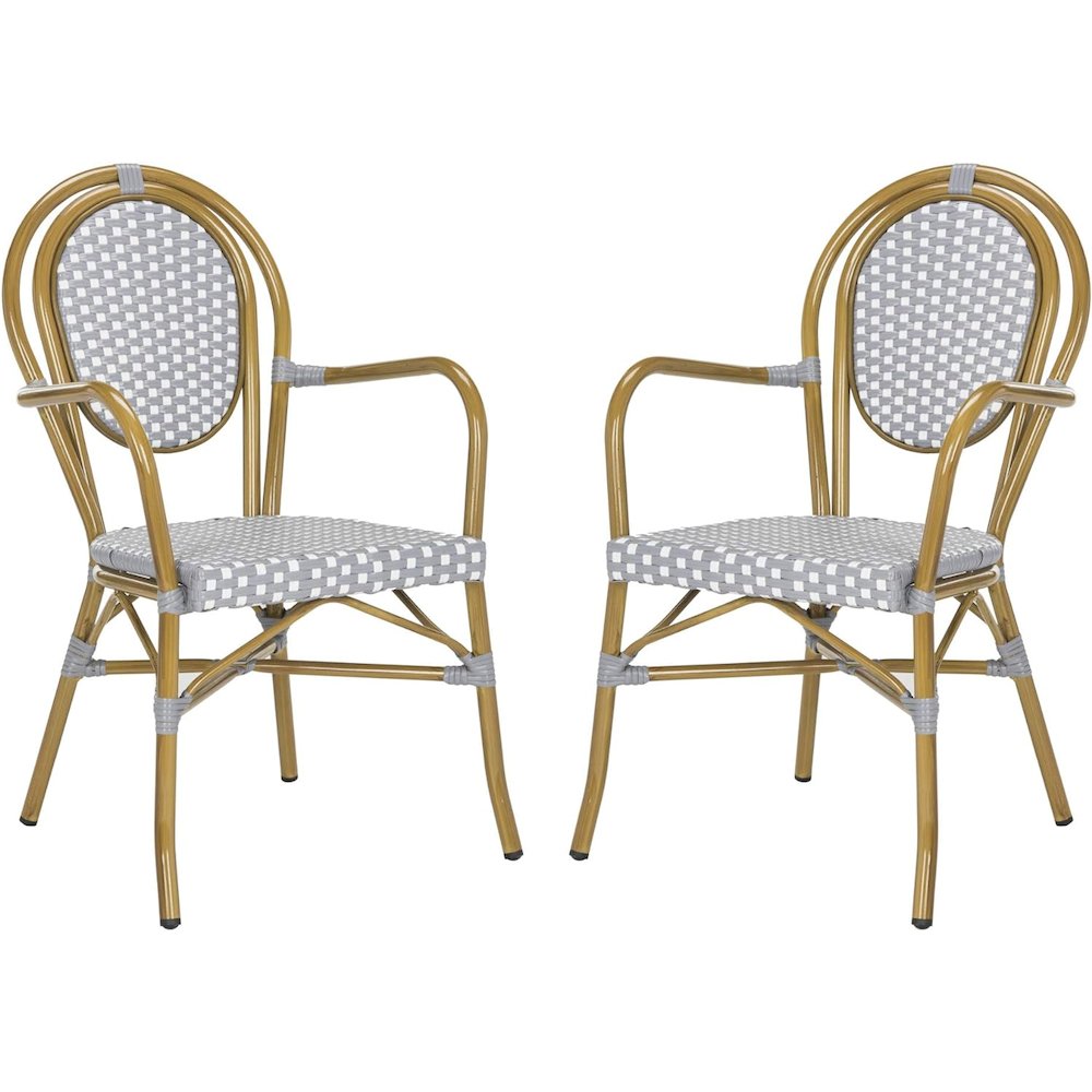 ROSEN FRENCH BISTRO STACKING ARM CHAIR, PAT4014B-SET2. Picture 1