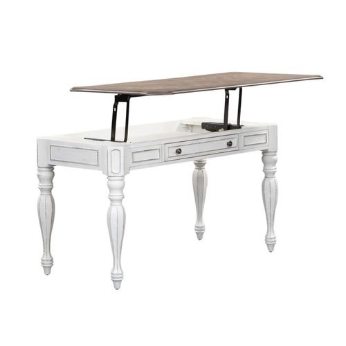 Magnolia Manor Lift Top Writing Desk, W56 x D28 x H30, White. Picture 2