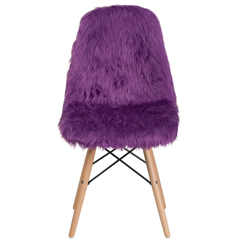 Shaggy Dog Purple Accent Chair. Picture 4