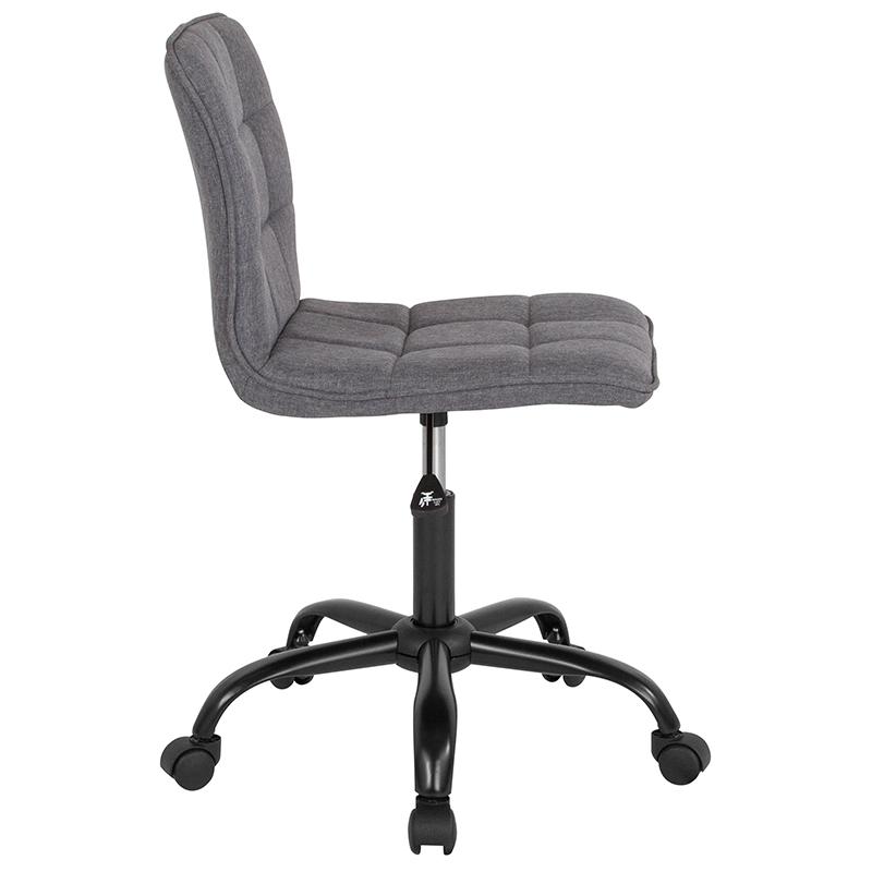 Sorrento Home and Office Task Chair in Dark Gray Fabric. Picture 2