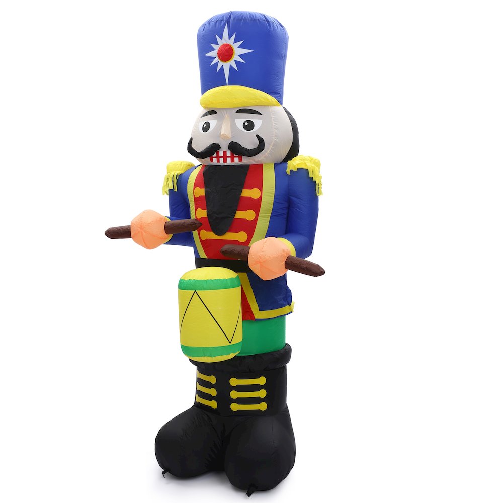 7Ft Nutcracker Dummer Inflatable with LED Lights. Picture 3