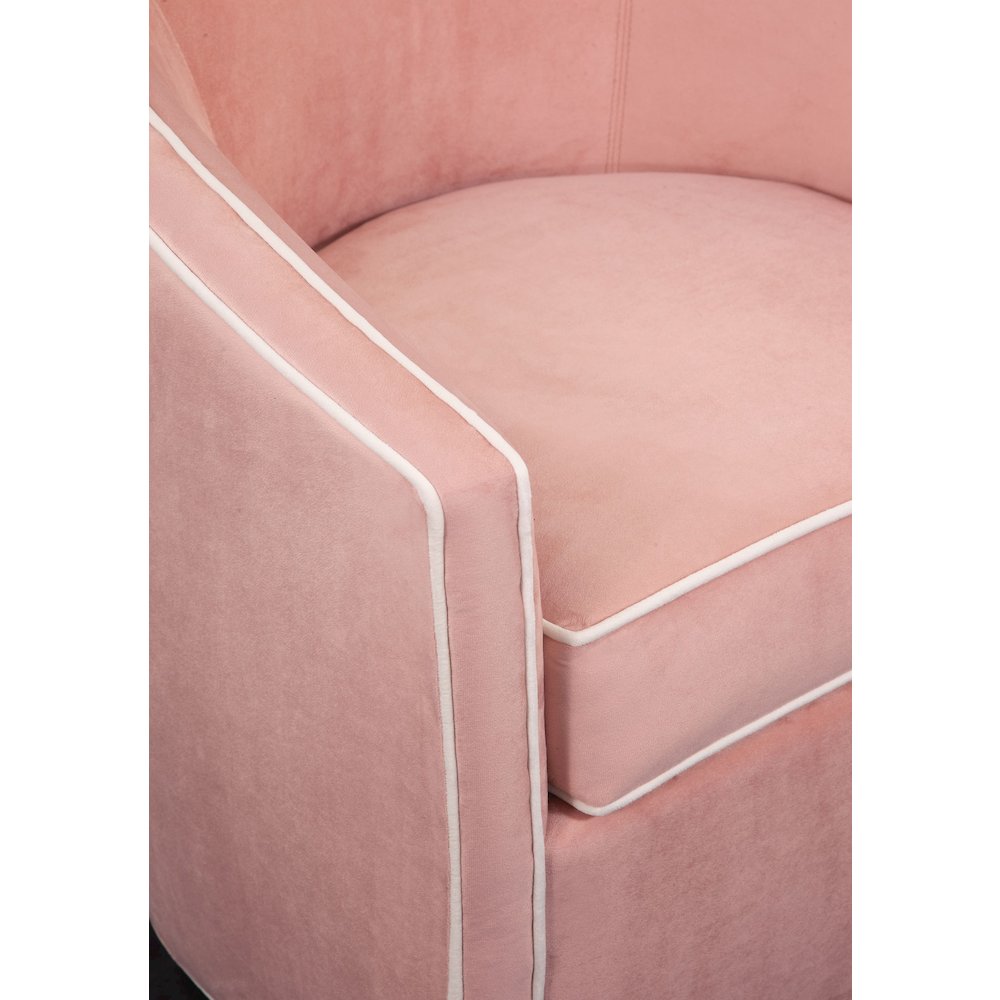 Keely Blush Swivel Chair. Picture 4