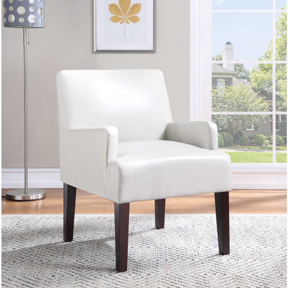 Main Street Guest Chair in Cream Faux Leather, MST55-PD28. Picture 2
