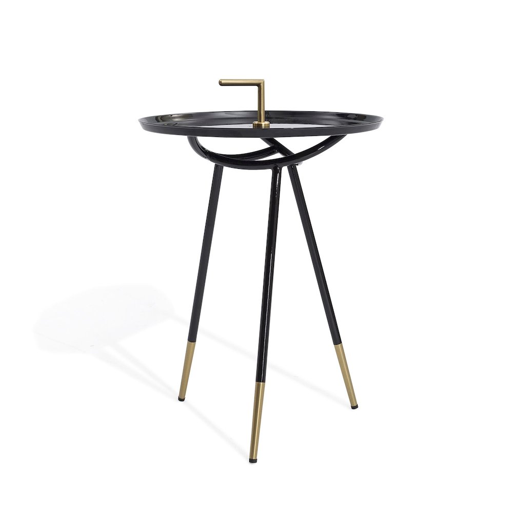 Flare End Table Black. Picture 1