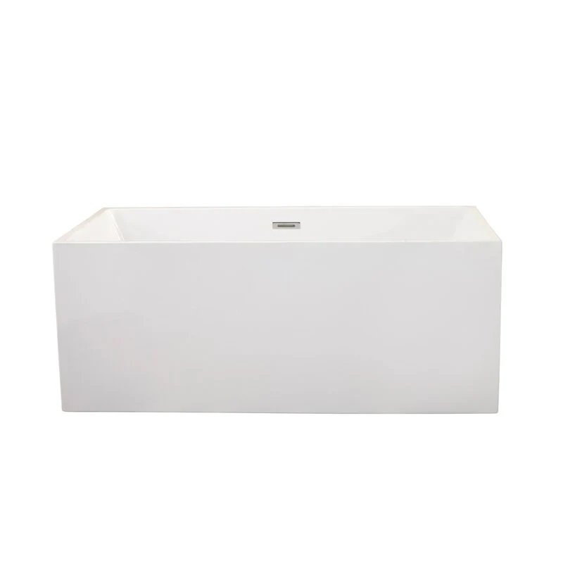 Persephone 59" x 30" Freestanding Soaking Acrylic Bathtub. Picture 1