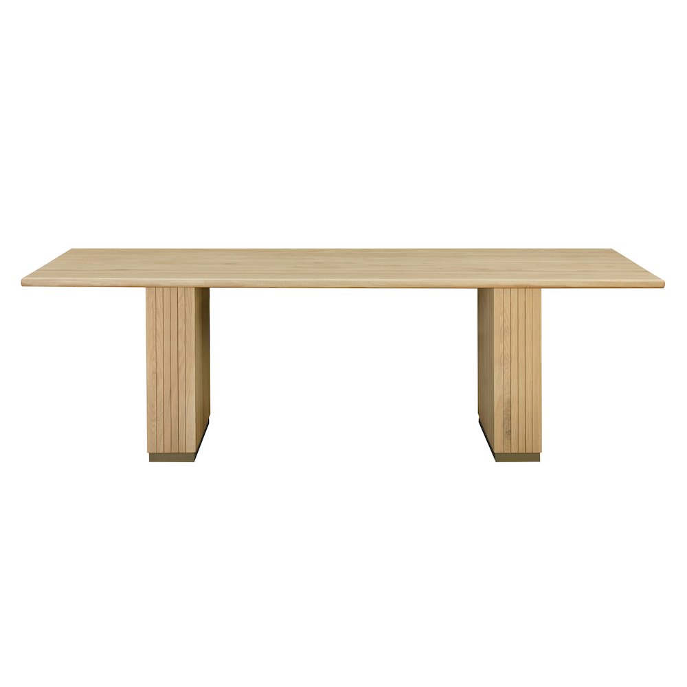 Chelsea Ash Wood Rectangular Dining Table. Picture 2