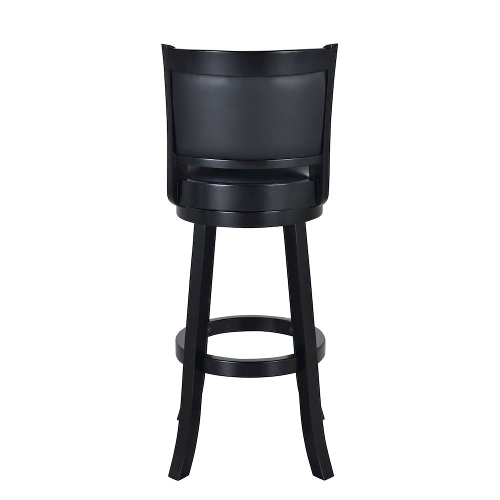Augusta Swivel Extra Tall Bar Stool - Black. Picture 4