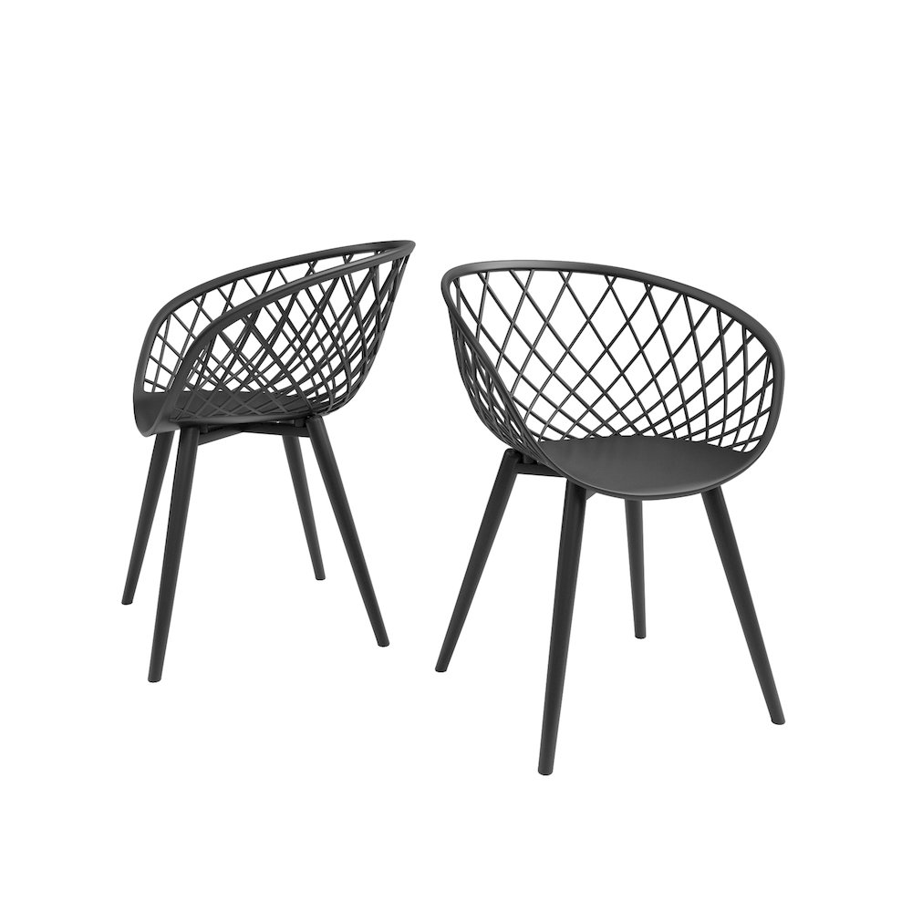 Jamesdar Kurv Chair, Black (Set of 2). Picture 1