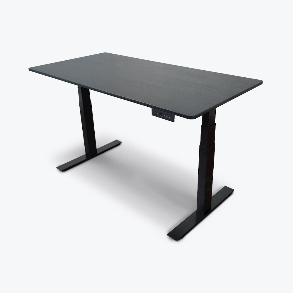STANDE-60 60" Electric Standing Desk Black/Black. Picture 1