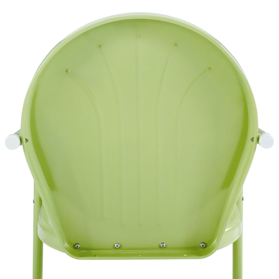 Griffith Outdoor Metal Armchair Key Lime Gloss. Picture 8