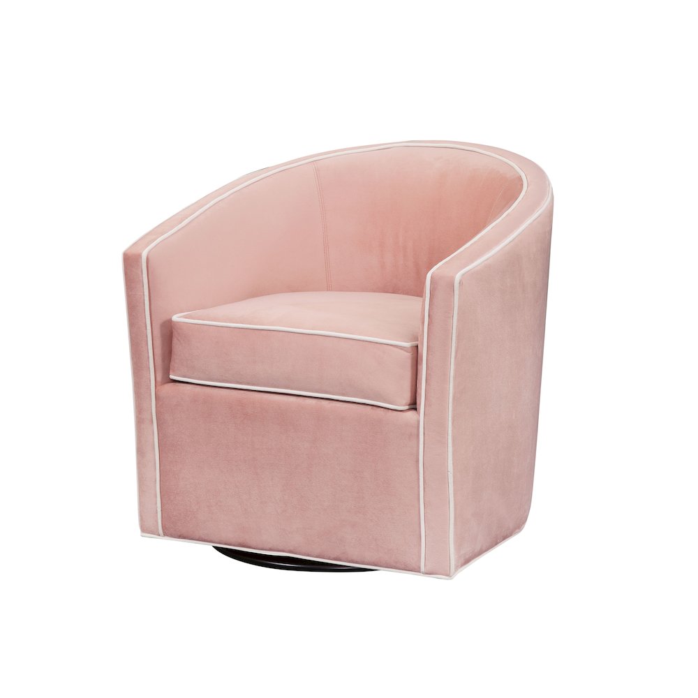 Keely Blush Swivel Chair. Picture 2