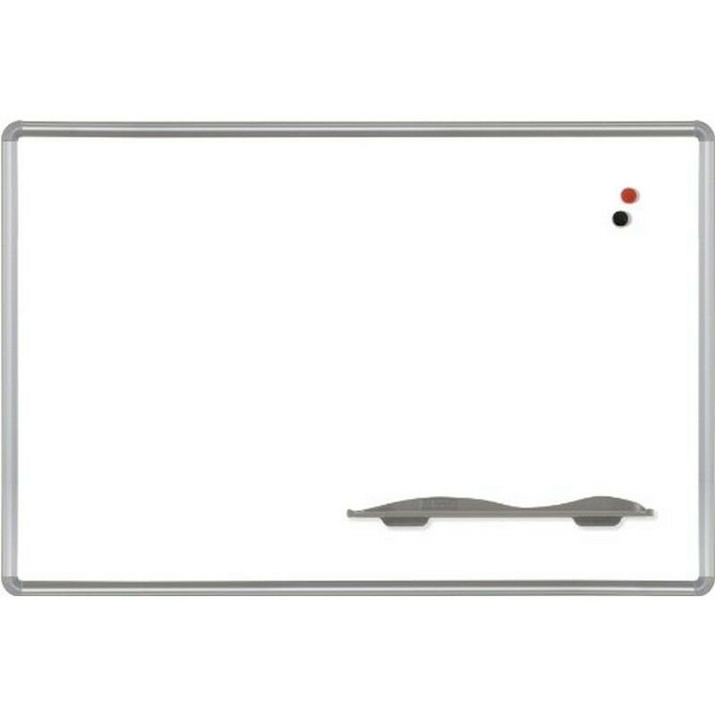 Best-Rite Porcelain Dry Erase Board, 48x36, Silver Aluminum Frame. Picture 1