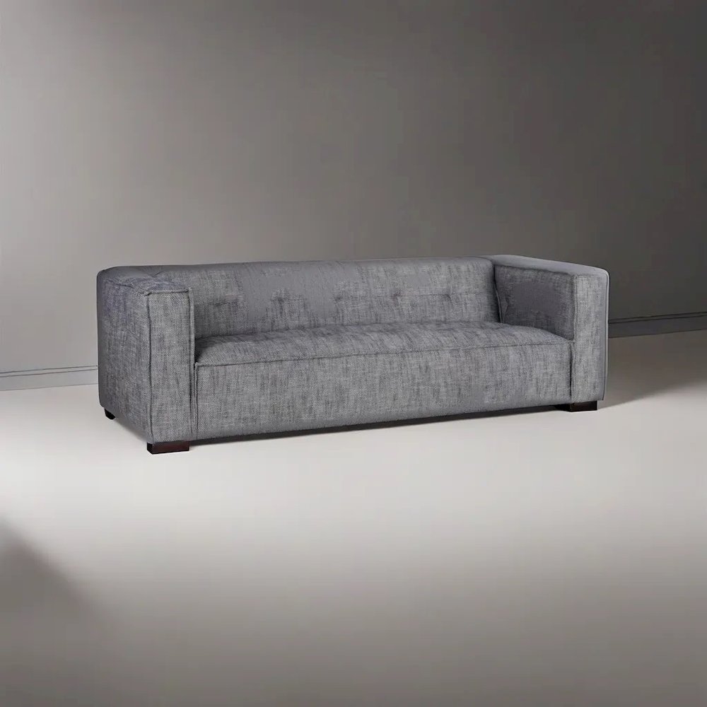 Button Tufted Gray Sofa, Belen Kox. Picture 2