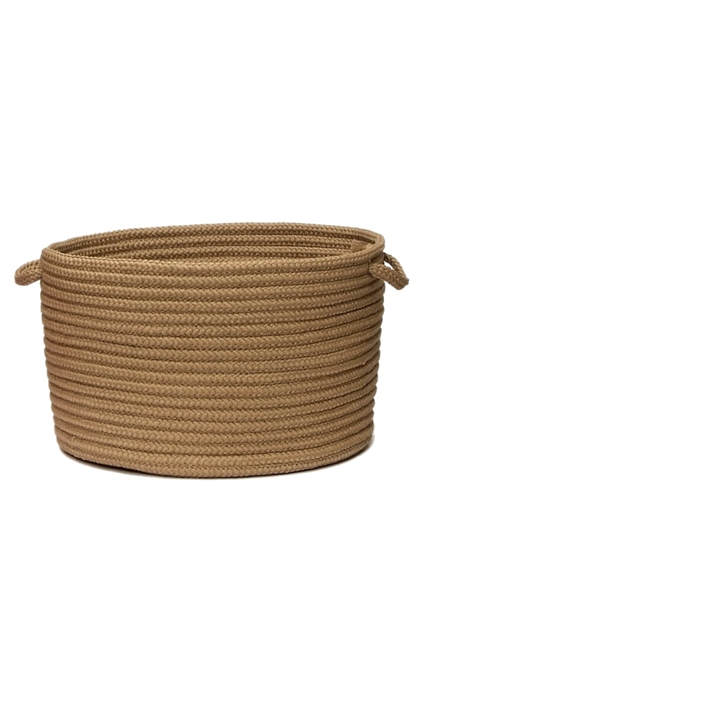 Simply Home Solid - Cafe Tostado 24"x14" Utility Basket. Picture 1