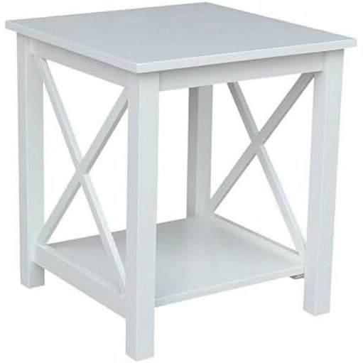Hampton End Table, White. Picture 1