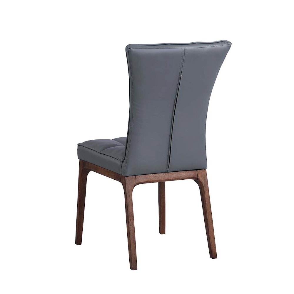 Modern Tufted Side Chair and Solid Wood Frame. Picture 6