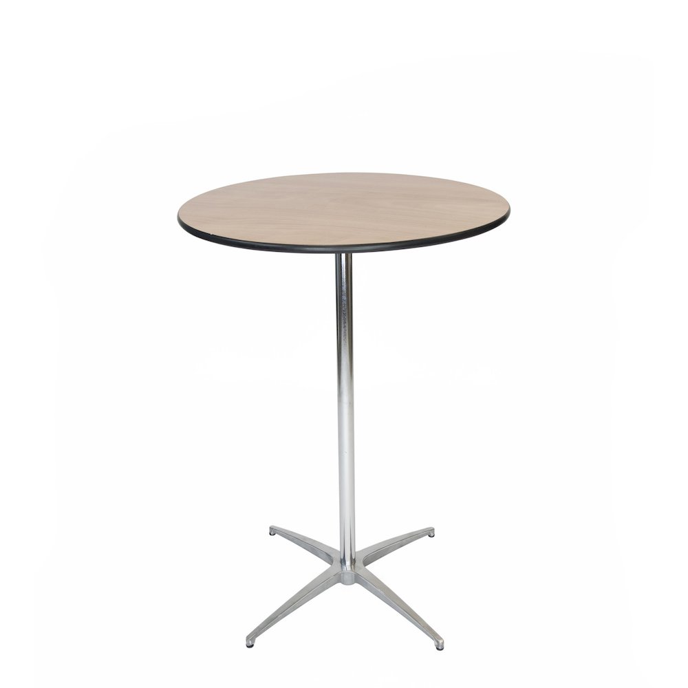 24" Cocktail Table with 30" and 42" Poles. Picture 1