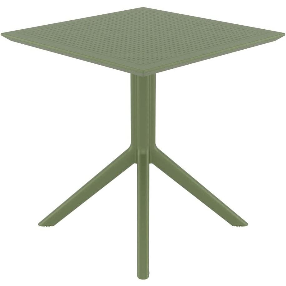 Sky Square Table 27 inch Olive Green. Picture 2