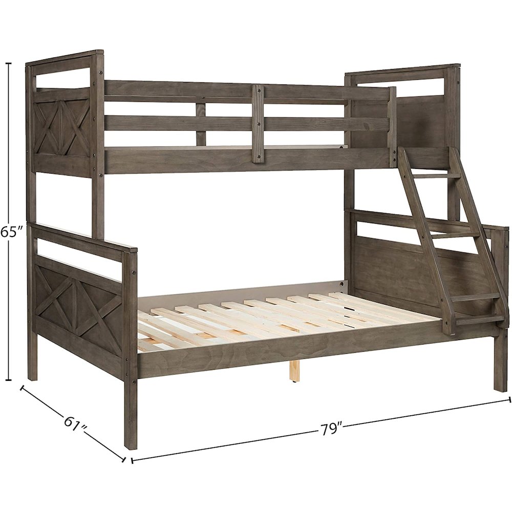 Twin/Full Barn Panel Bunkbed. Picture 3