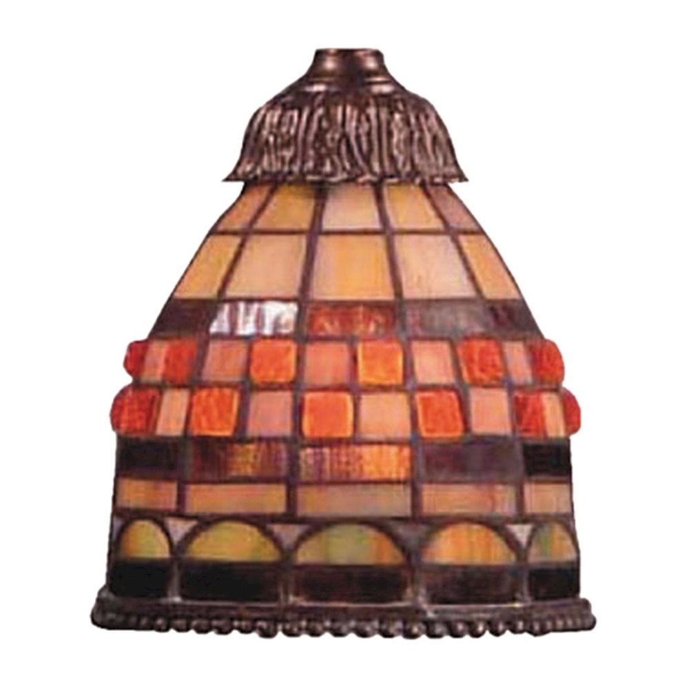 Mix-N-Match 1 Light Jewelstone Tiffany Glass Shade. The main picture.