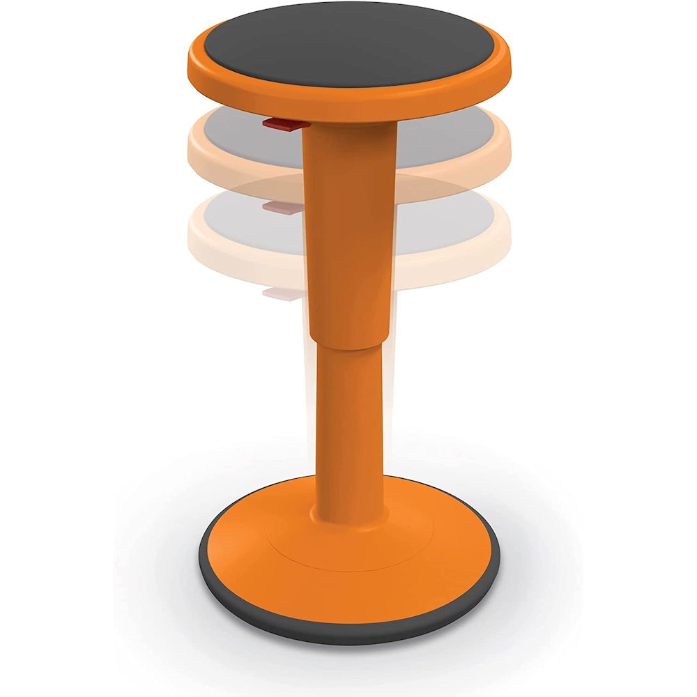 Hierarchy Height Adjustable Grow Stool- Short Stool (Orange). Picture 2