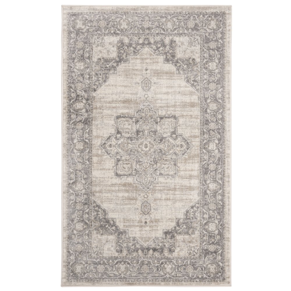 BRENTWOOD, CREAM / GREY, 3' X 5', Area Rug, BNT865B-3. Picture 1