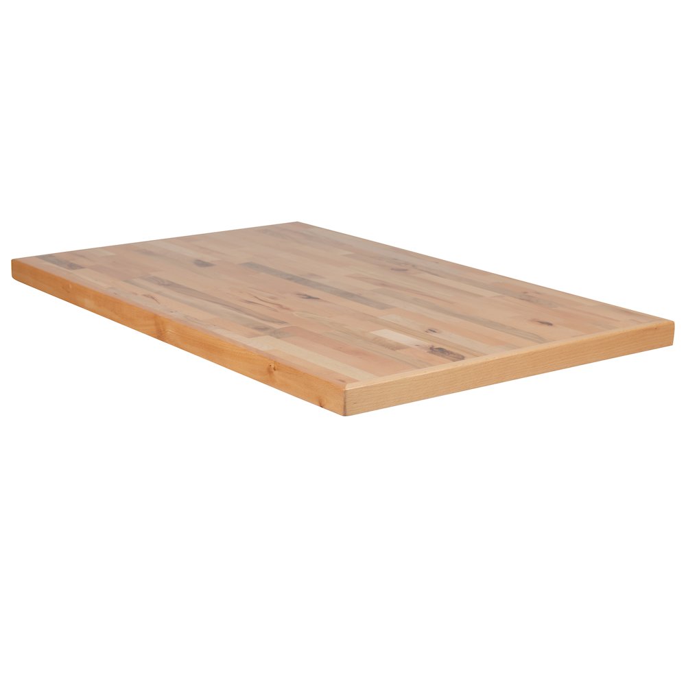 30" x 48" Rectangle Butcher Block Style Table Top. Picture 2