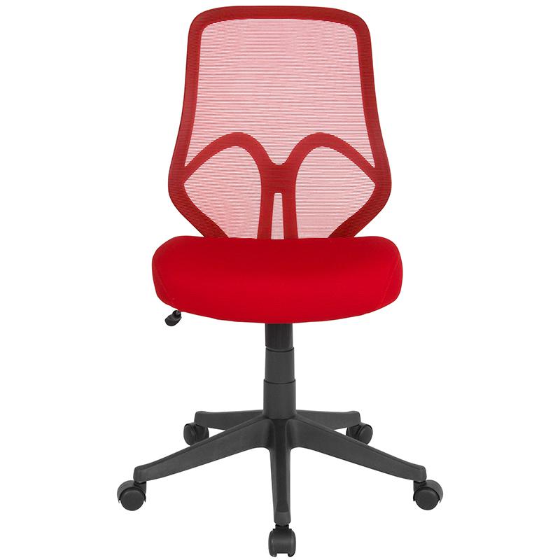 Salerno Series High Back Red Mesh Office Chair. Picture 4