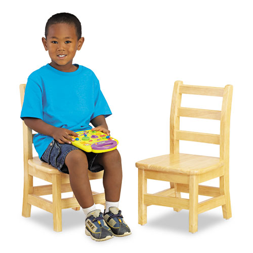 Kydz Ladderback Chair, 10" High Seat, 2/Carton. The main picture.