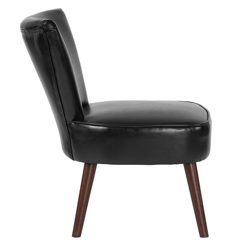 Holloway Black LeatherSoft Retro Chair. Picture 2