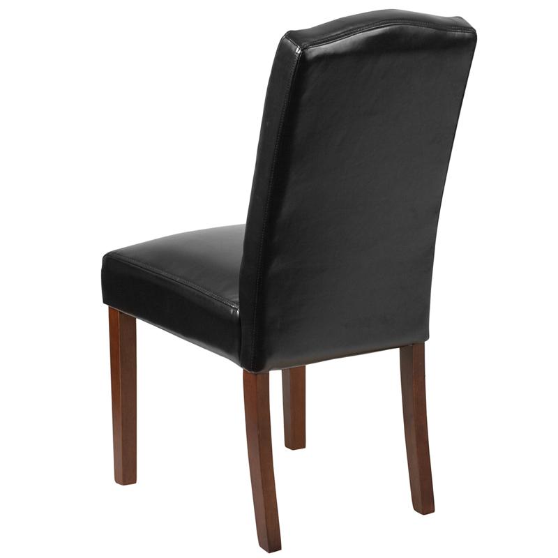HERCULES Grove Park Series Black LeatherSoft Tufted Parsons Chair. Picture 3