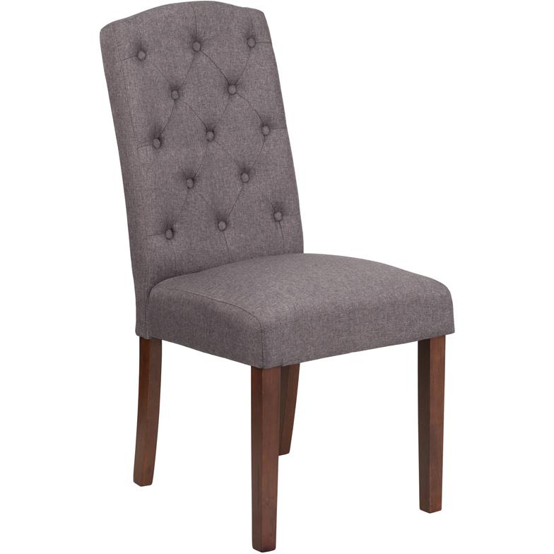 HERCULES Grove Park Series Gray Fabric Tufted Parsons Chair. The main picture.