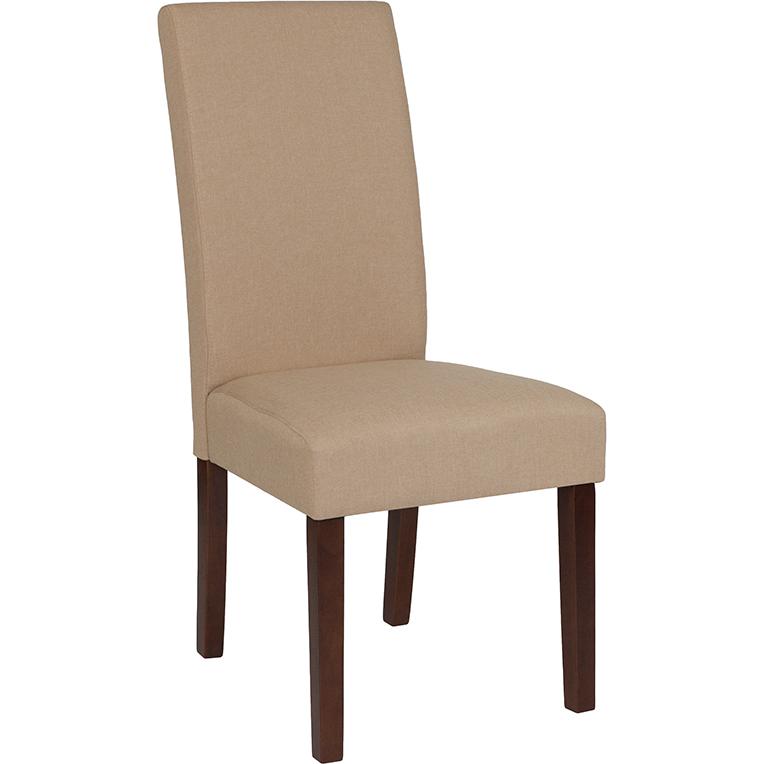 Greenwich Series Beige Fabric Parsons Chair. The main picture.
