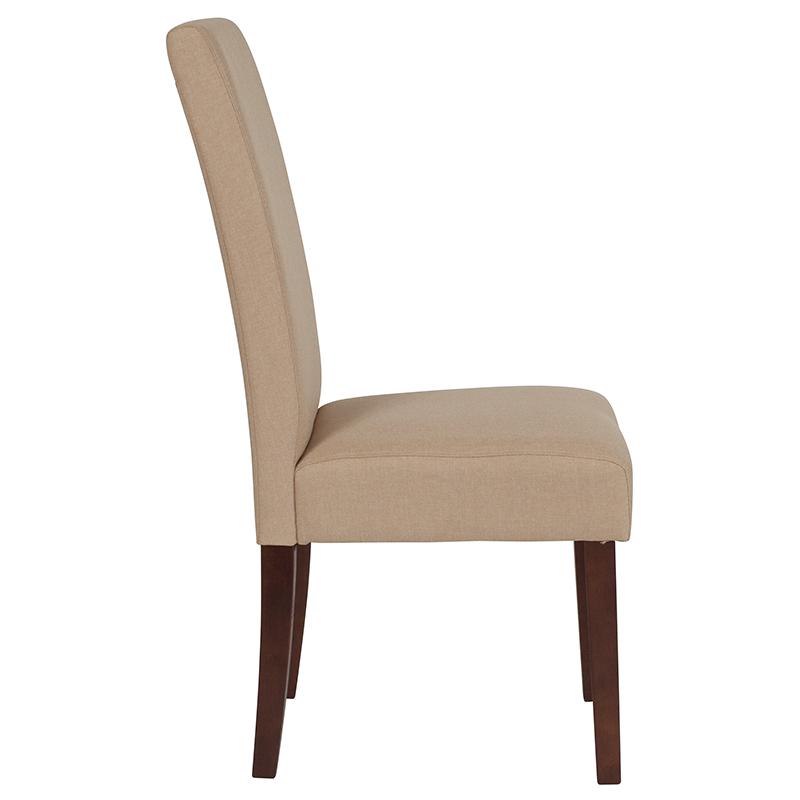 Greenwich Series Beige Fabric Parsons Chair. Picture 2
