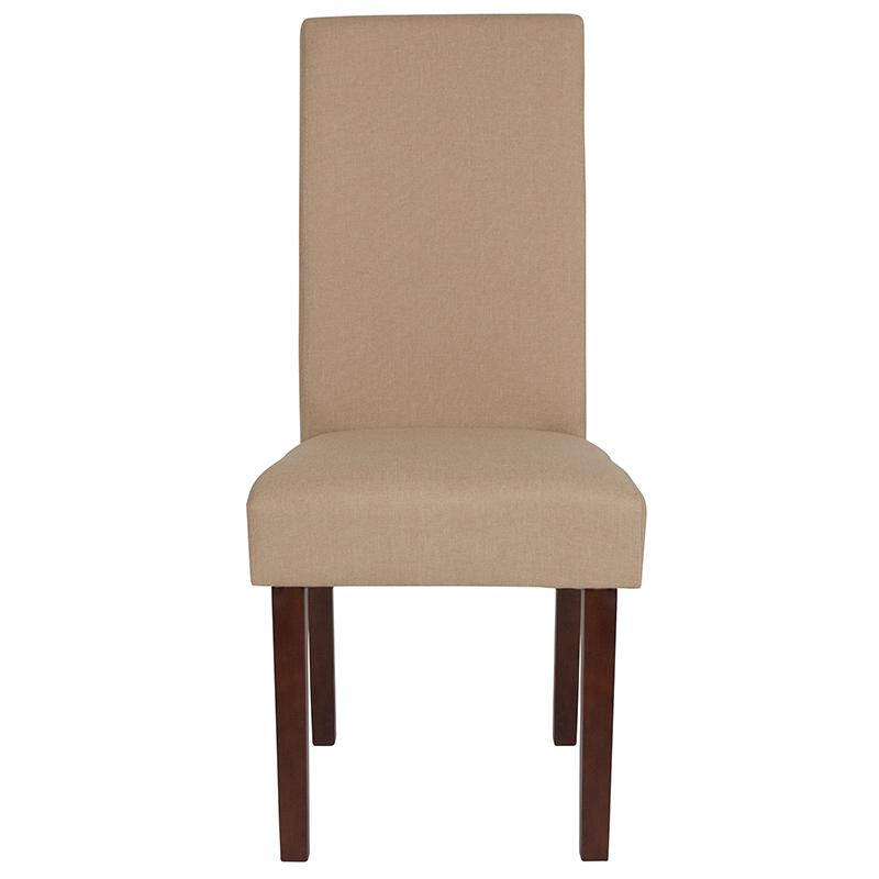 Greenwich Series Beige Fabric Parsons Chair. Picture 4