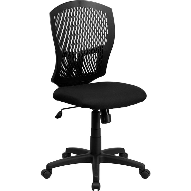 Mid-Back Designer Back Swivel Task Office Chair with Fabric Seat. The main picture.